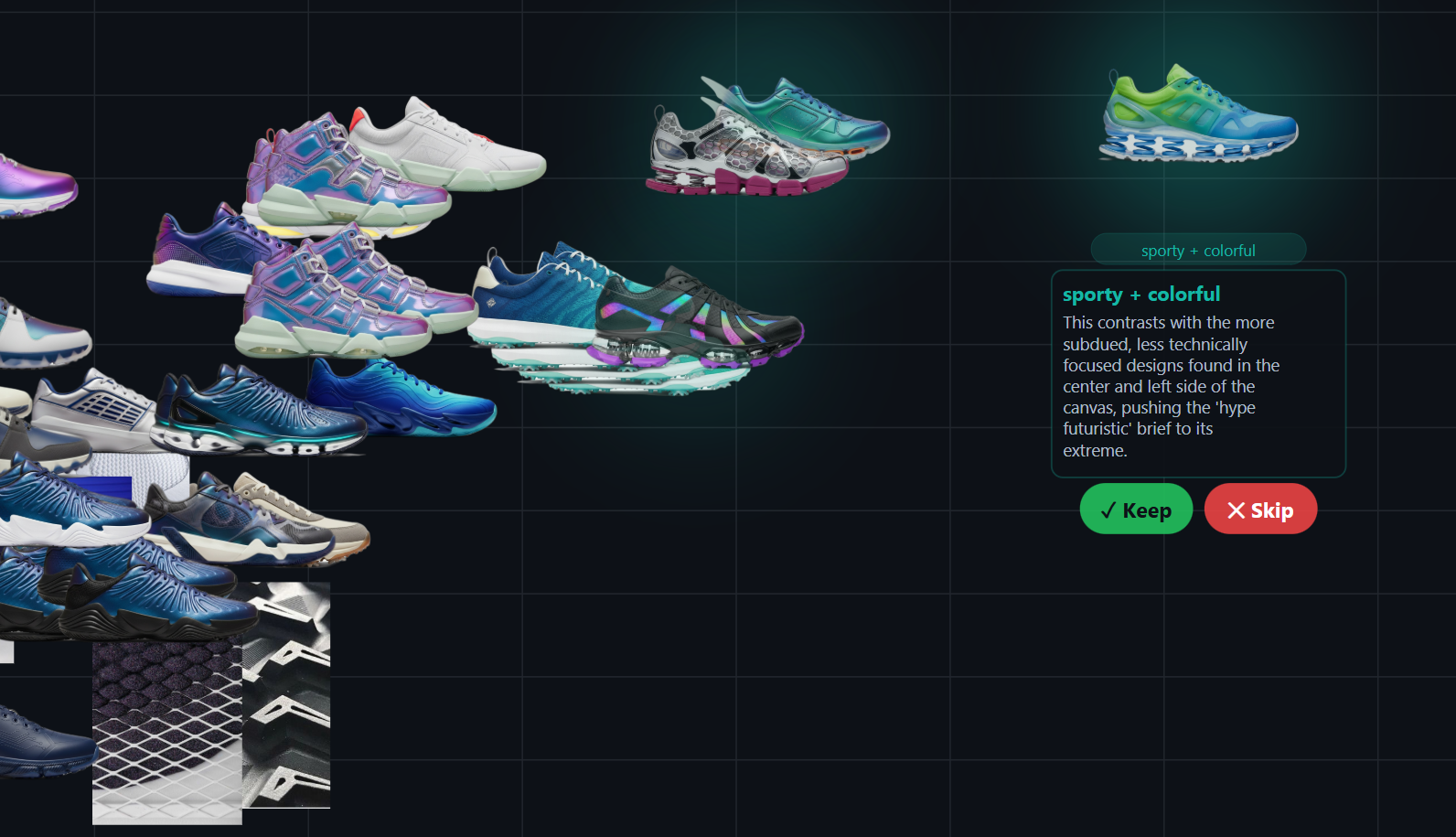 Semantic Canvas interface